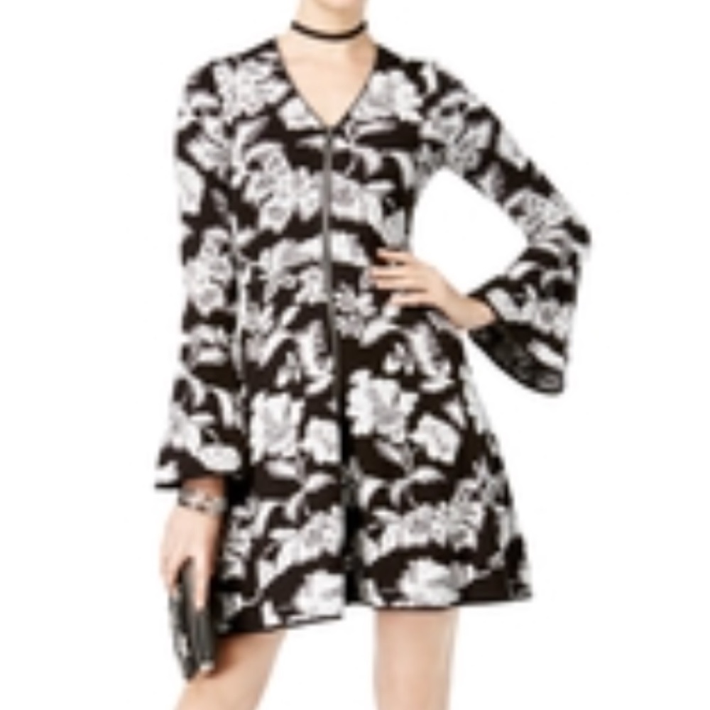 NWOT INC Petite Small Printed Fit & Flare dress